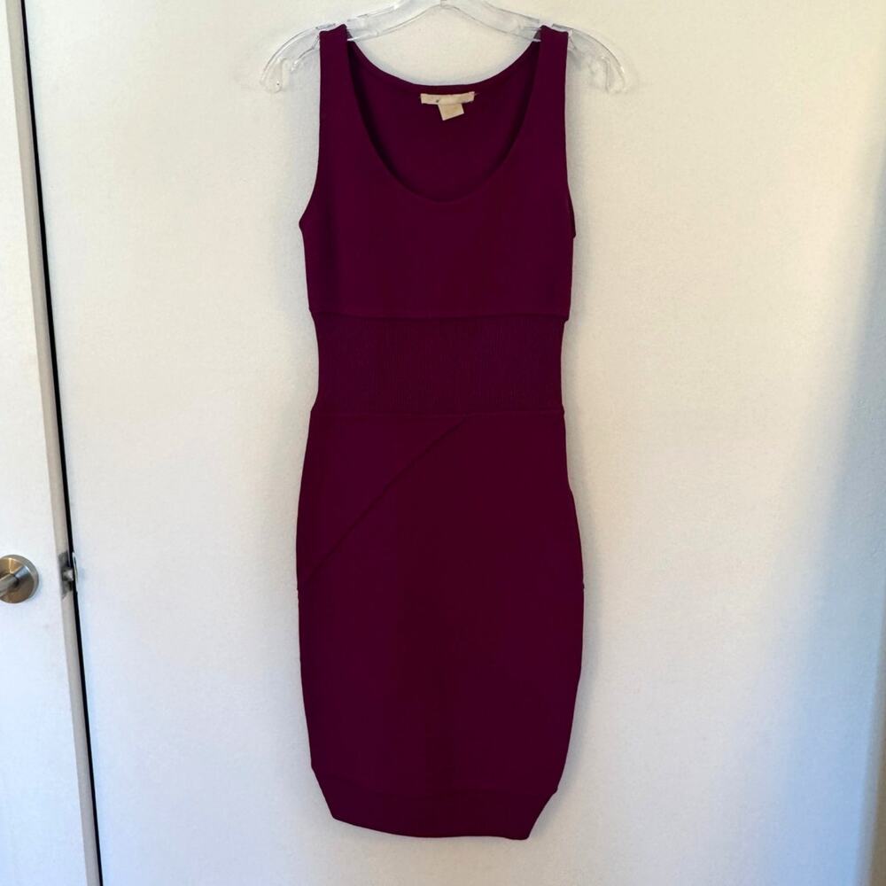 Antonio Berardi Fuchsia Bodycon Dress Size 38 Sleeveless Designer Bold Pink